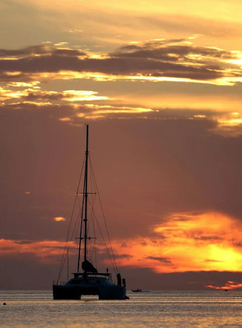 Sunset catamaran cruise in Sal Island